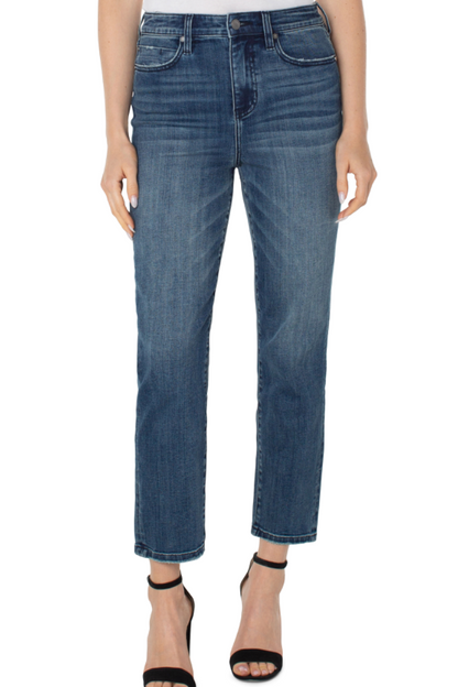 High Waist Ankle Non-Skinny Skinny Jeans- Allentree