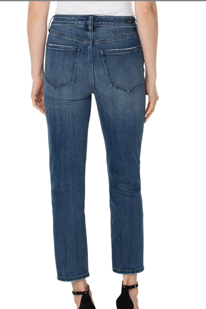 High Waist Ankle Non-Skinny Skinny Jeans- Allentree