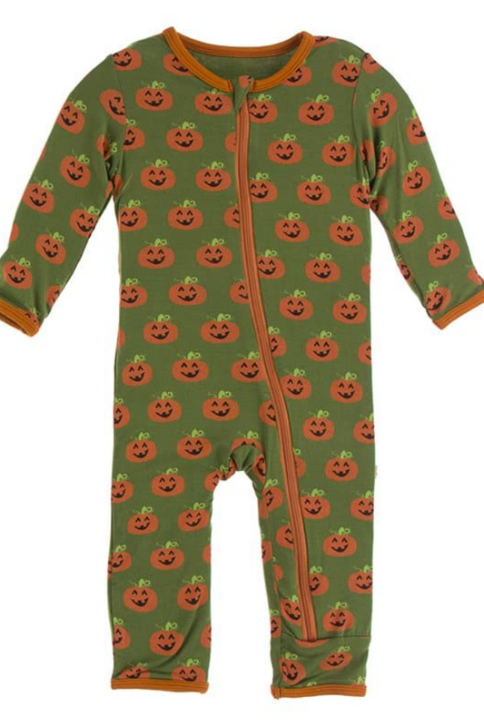 Moss Jack O'Lantern Zipper Coverall