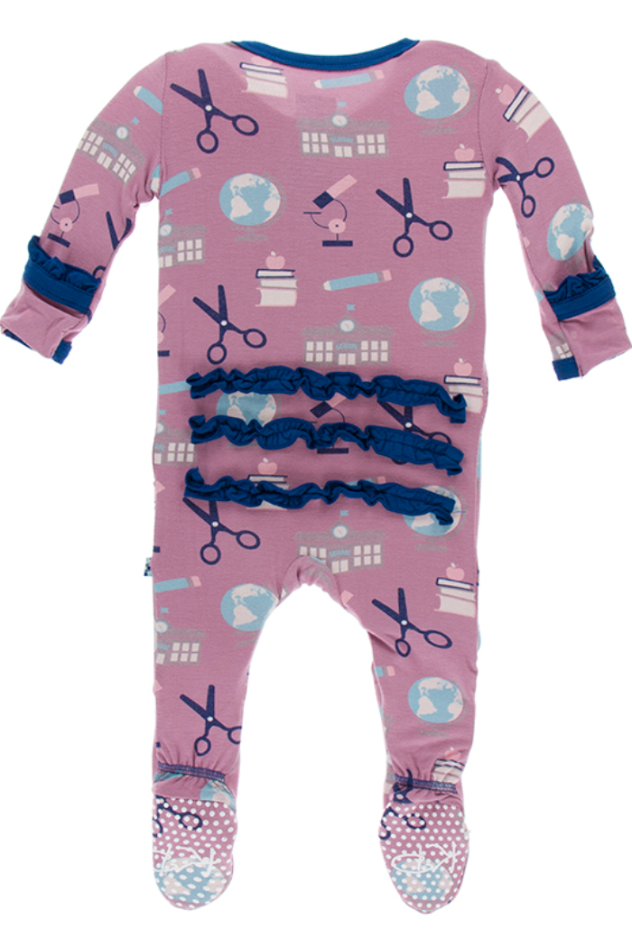 Pegasus Education Muffin Ruffle Zipper Footie