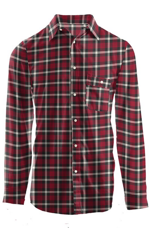 Crimson Men's Woven Button-Down Shirt