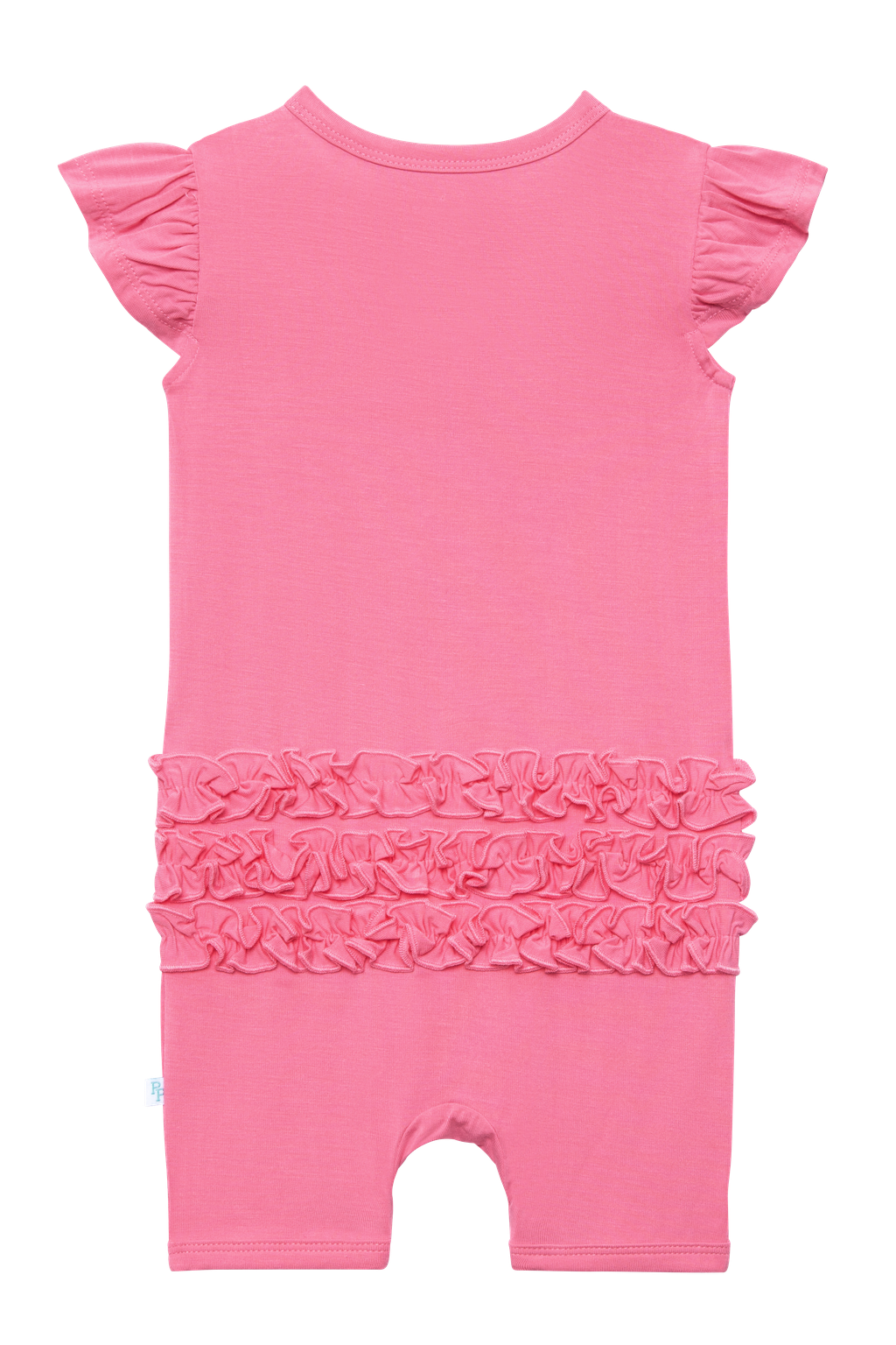 Pink Lemonade Basic Ruffled Capsleeve Short Length Romper