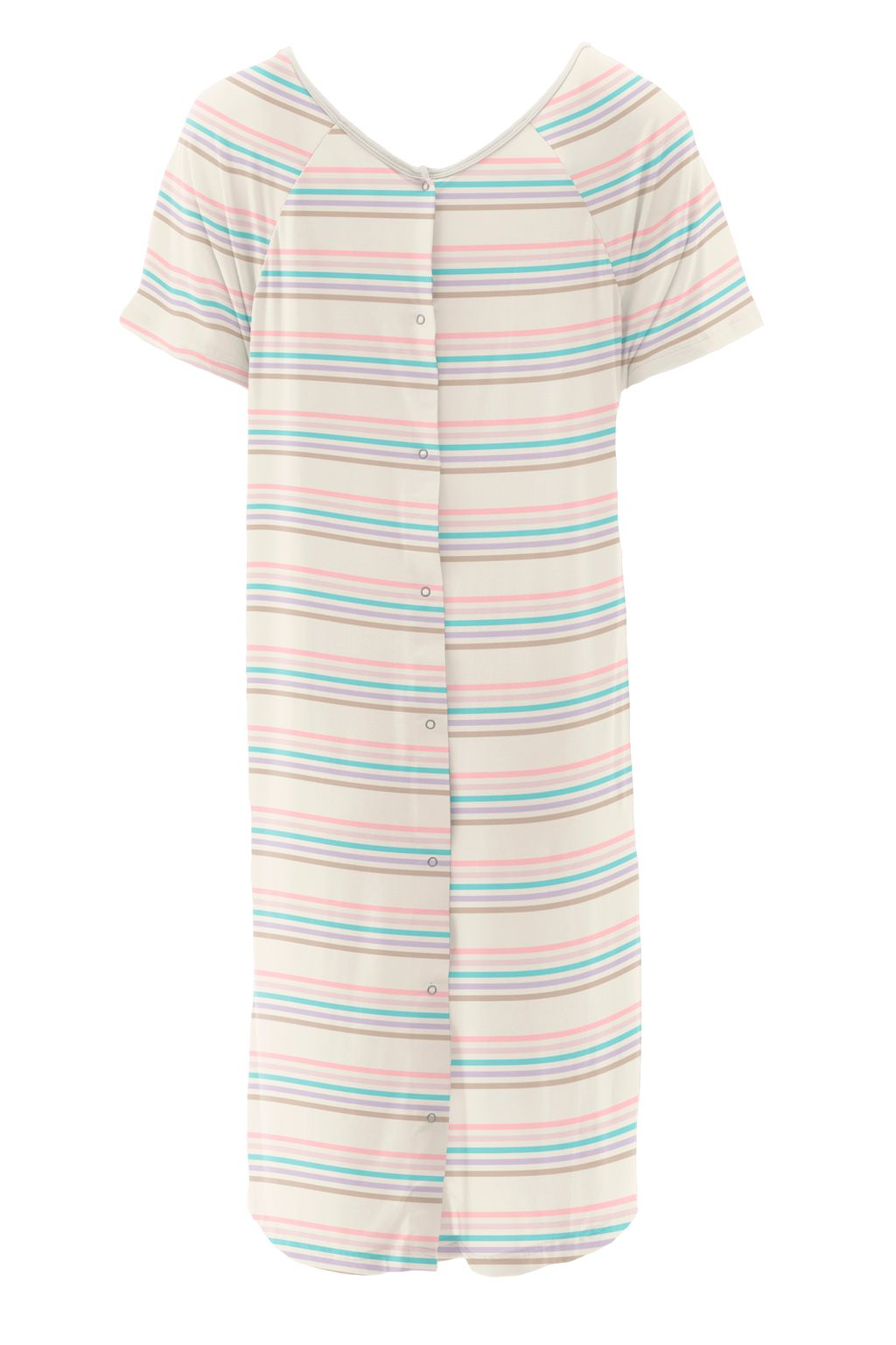 Cupcake Stripe Print Labor and Delivery Hospital Gown