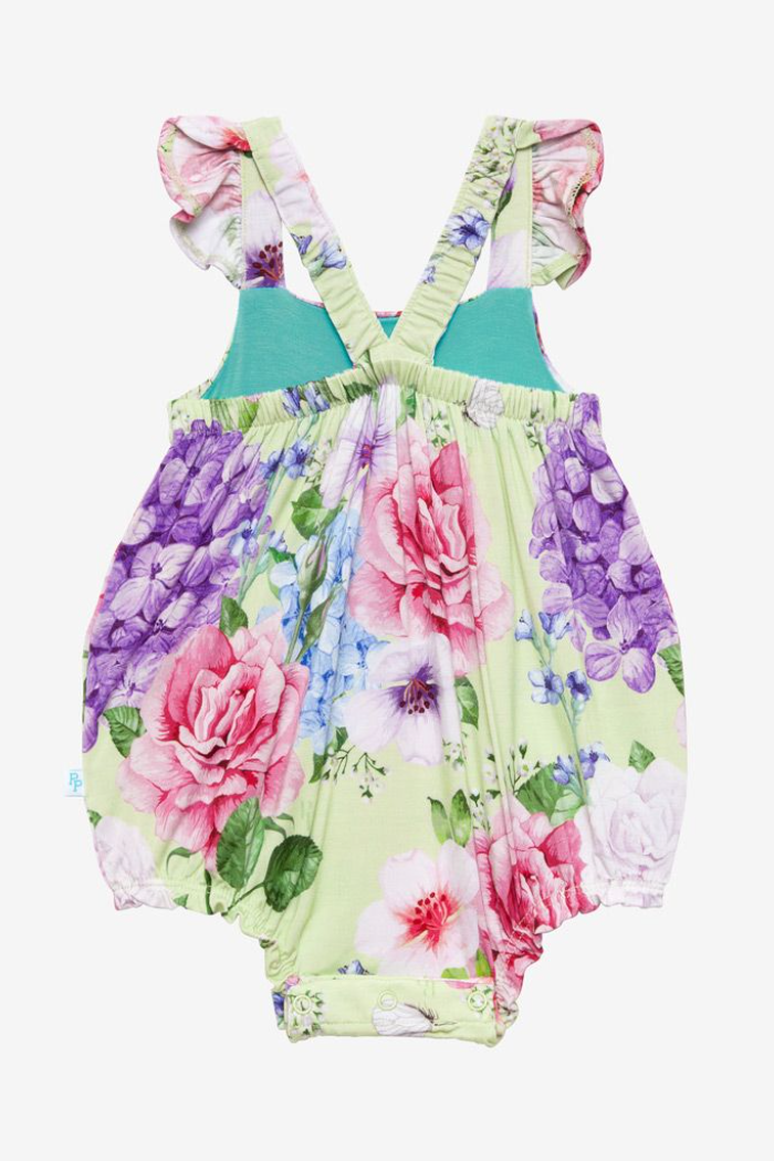 Georgina Basic Ruffled Cap Sleeve Bubble Romper
