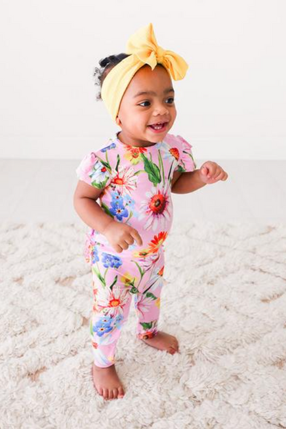 Kaileigh Ruffled Cap Sleeve Basic Romper