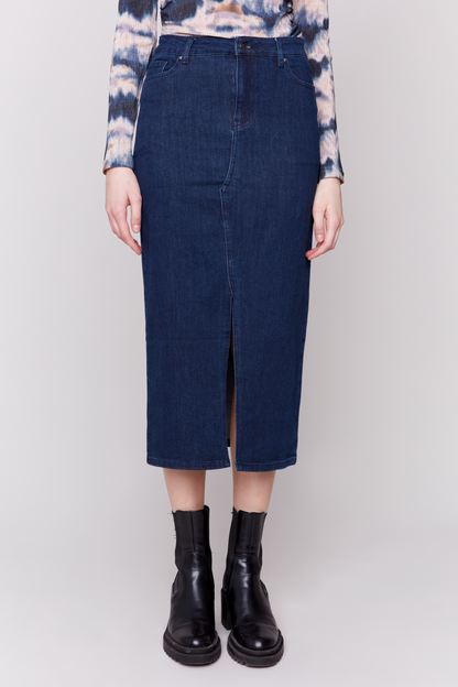 Long Denim Skirt
