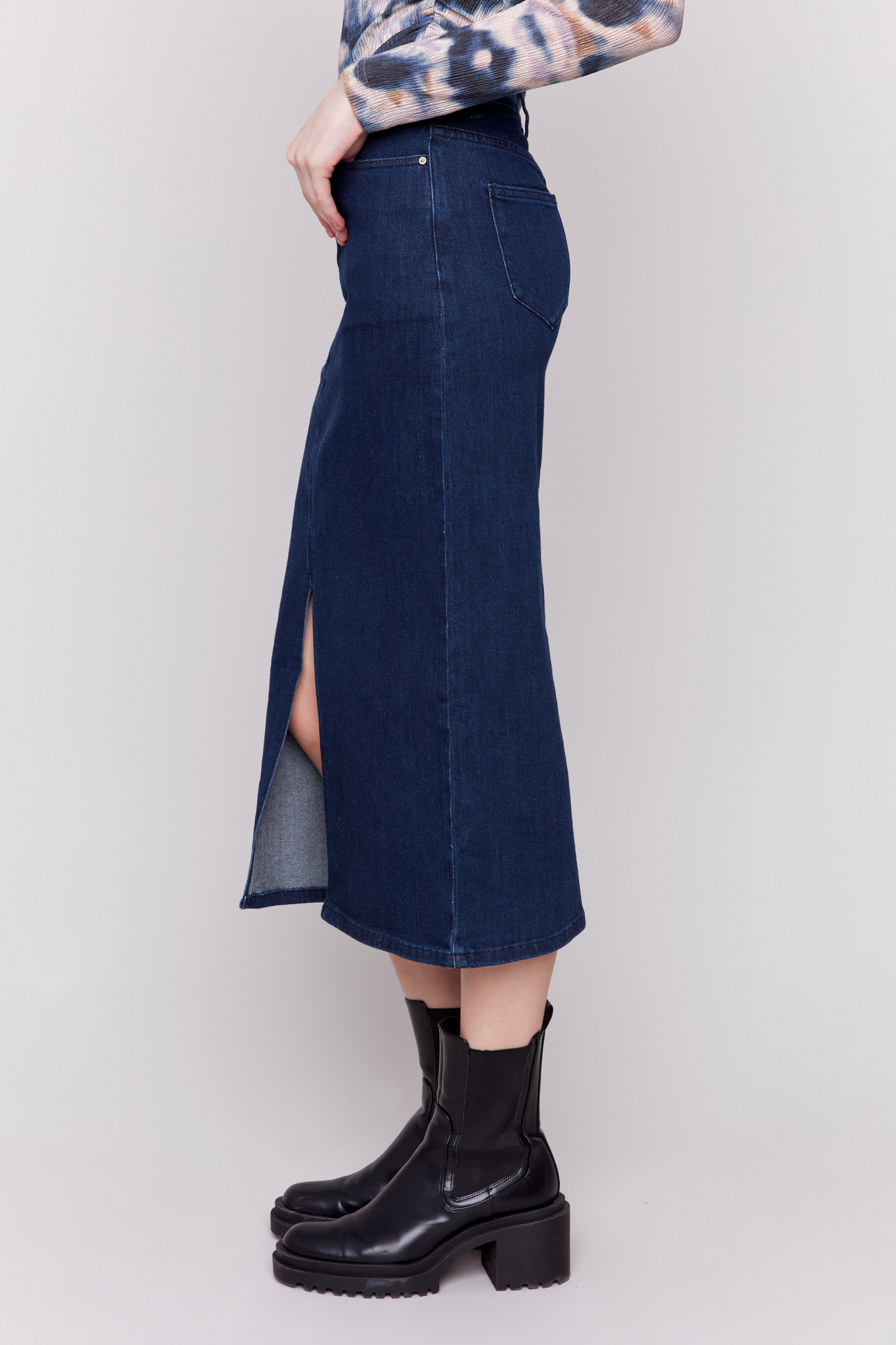 Long Denim Skirt