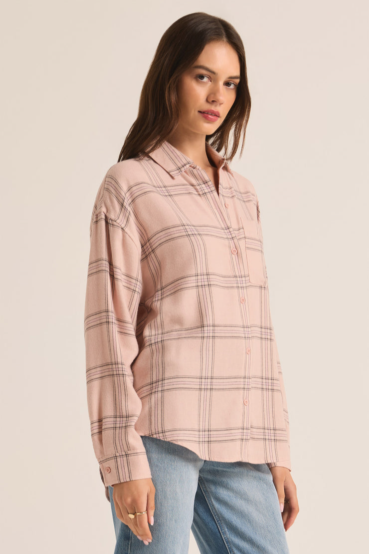 River Plaid Button Up