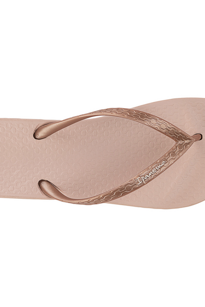 IPanema Ana Pink/Metallic Flip Flops