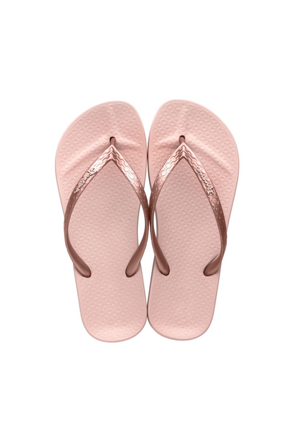 IPanema Ana Pink/Metallic Flip Flops