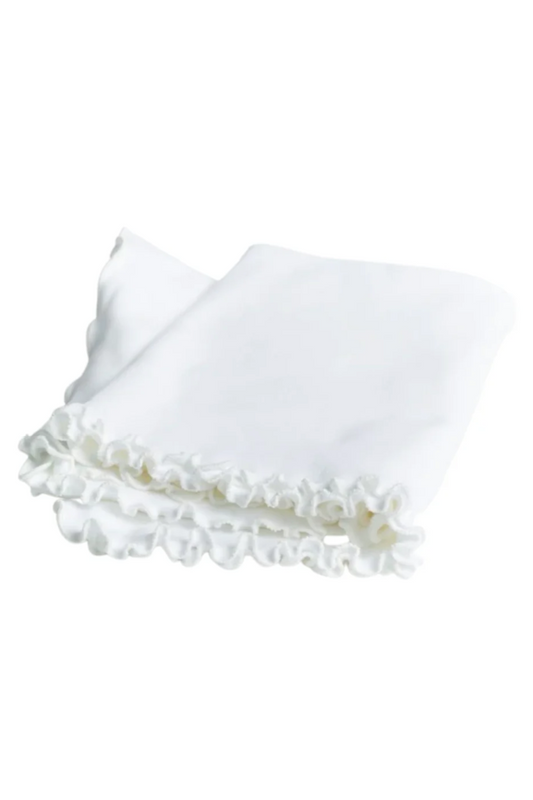 Lettuce Leaf Edge Receiving Blanket