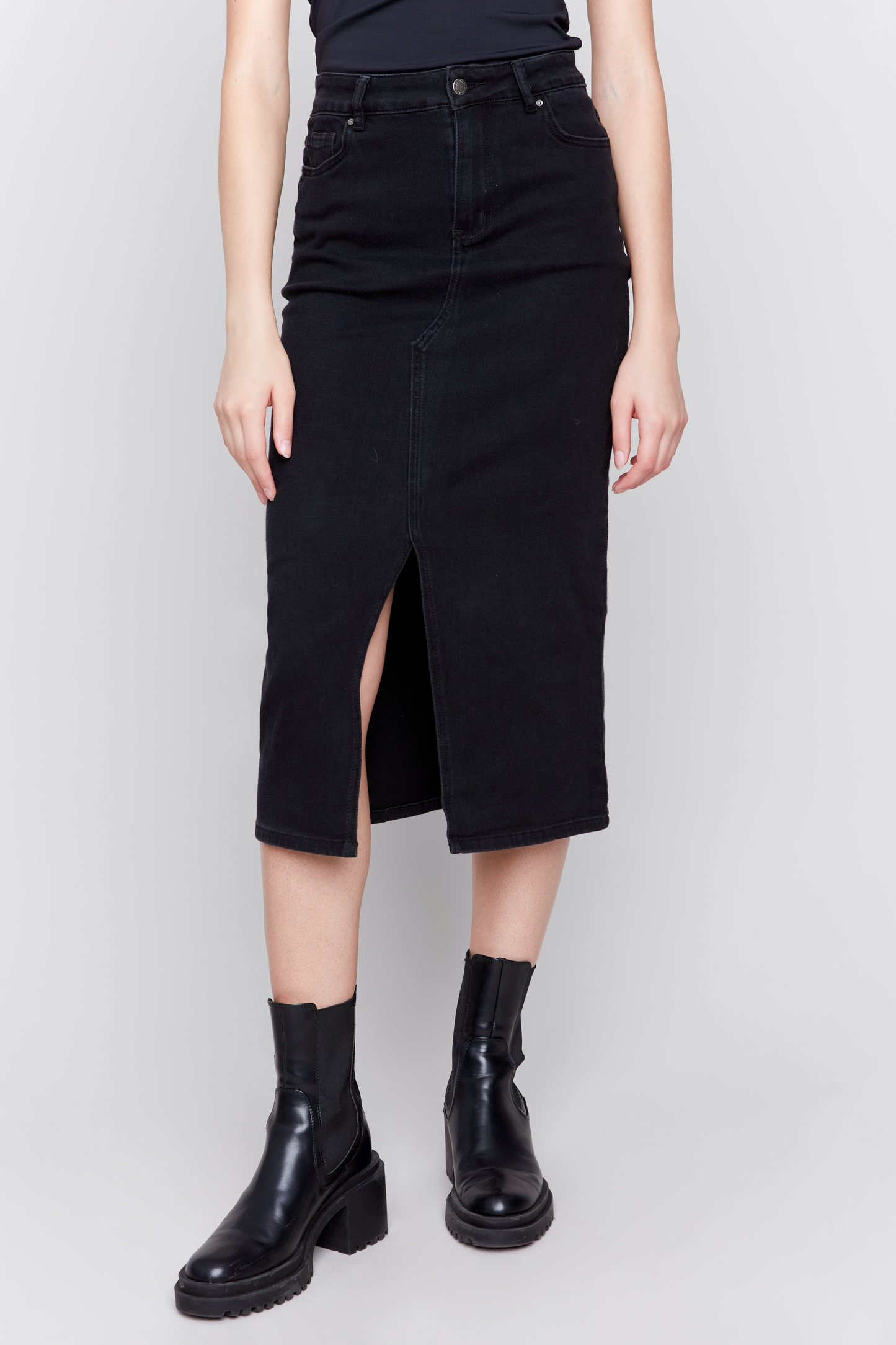 Long Denim Skirt