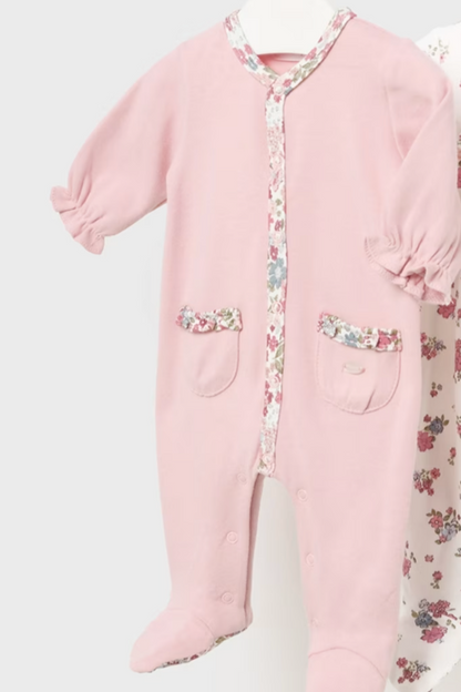 Pink Bloom Footies