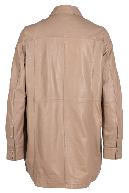 Mahi RF Leather Jacket- Toffee