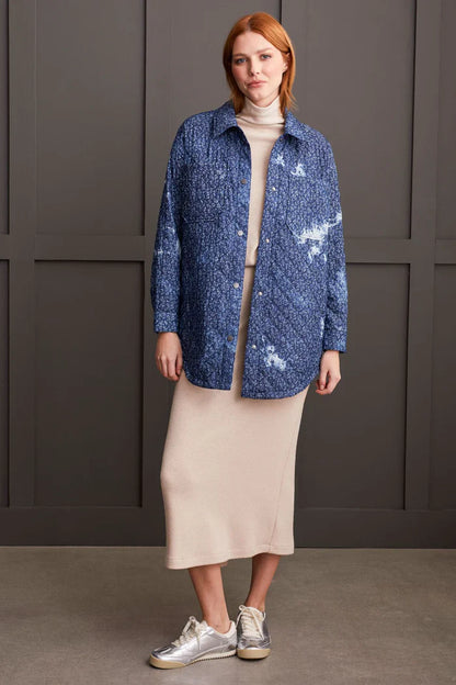 Printed Quilted Shacket