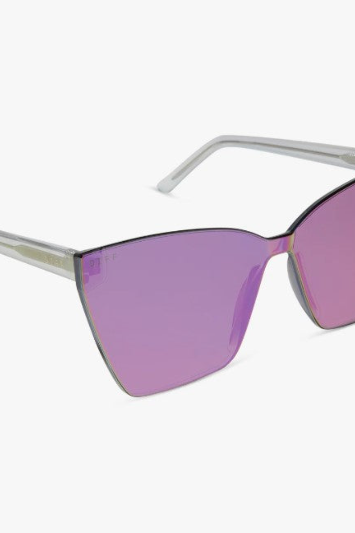 Goldie Opalescent Pink + Cherry Blossom Mirror Sunglasses