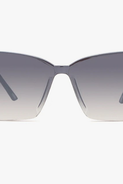 Goldie - Black + Smoke Flash Cat Eye Sunglasses