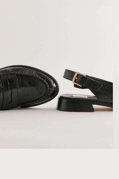 Hardi Loafers- Midnight Crinkle Patent
