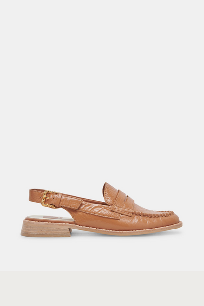 Hardi Loafers- Tan Crinkle Patent
