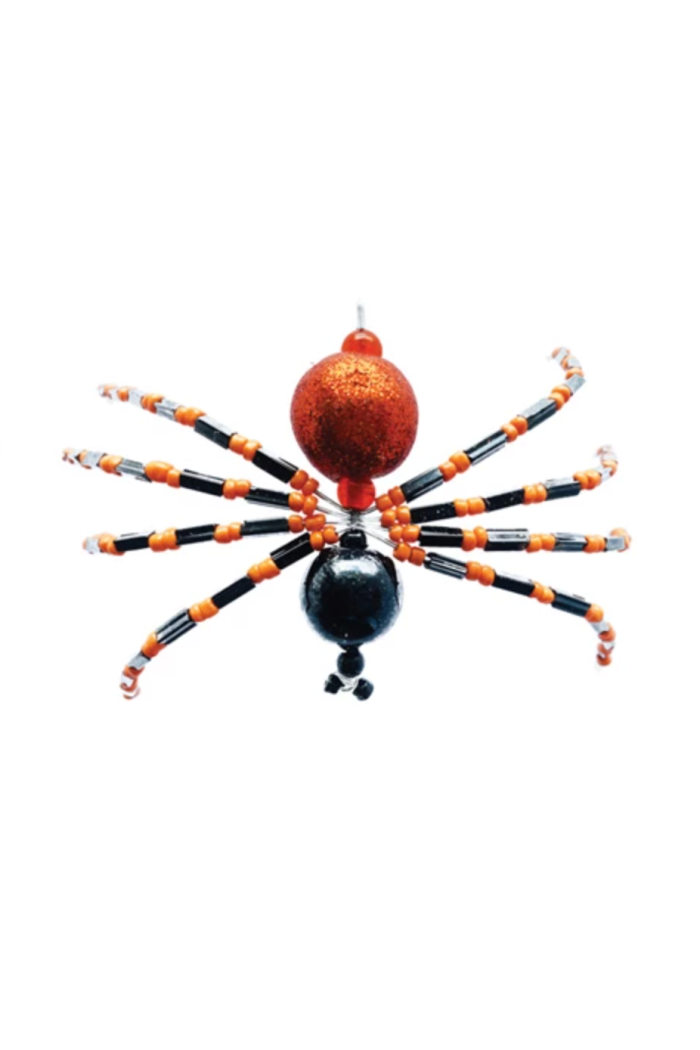 Handmade Glass Beaded Metal Spider
