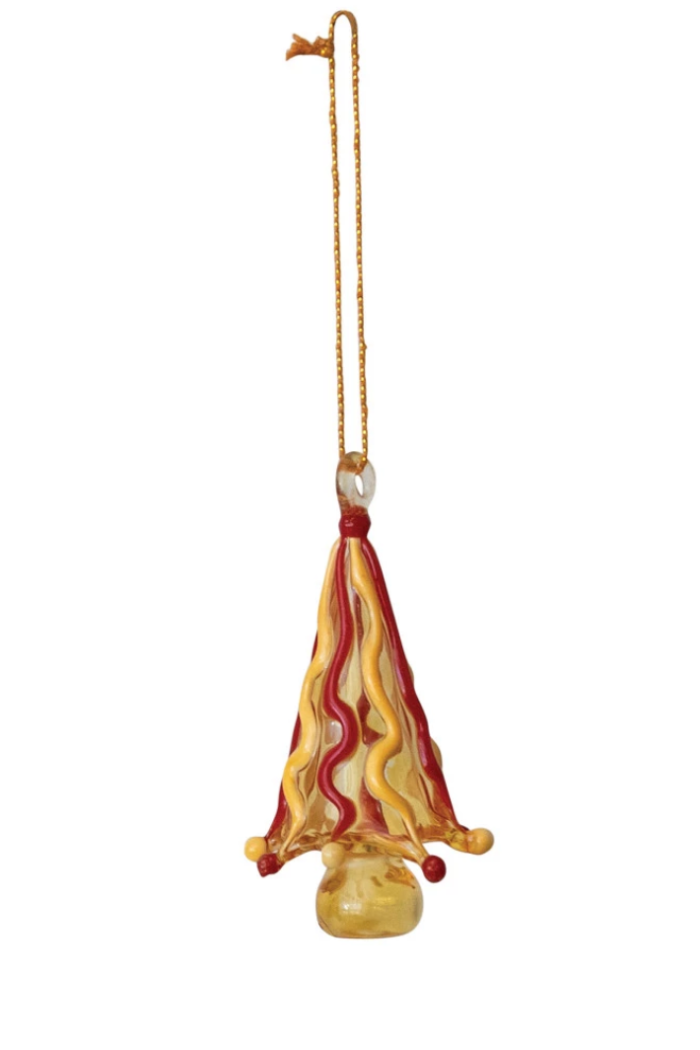Handmade Glass Tree Ornament