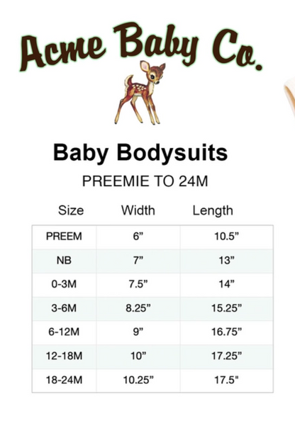 Buckaroo One Piece Bodysuit with Maroon or Grey Trim