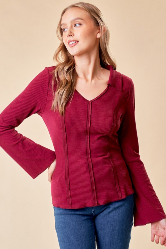 Long Bell Sleeve Top