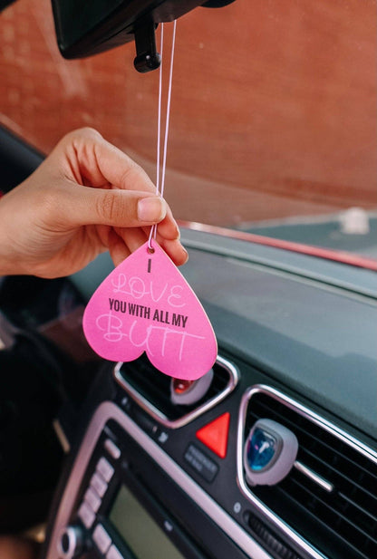 I Love You With All My Butt Car Air Freshener