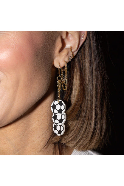 Striker Soccer Earrings