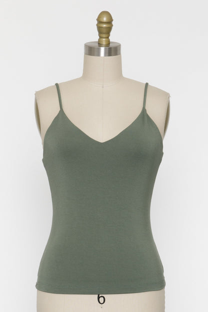 Fitted V-Neck Cami Top
