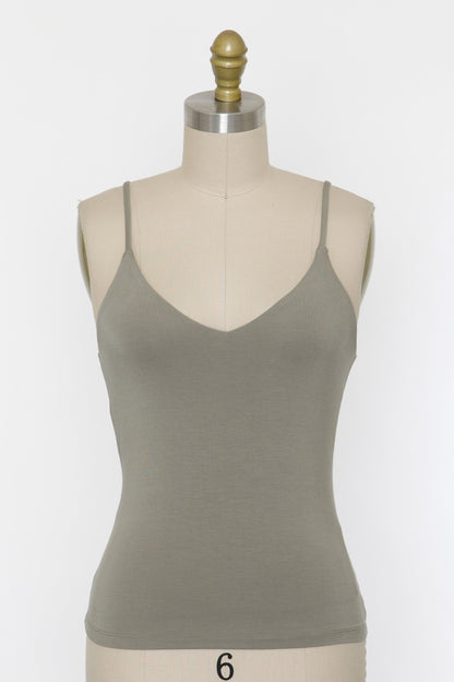 Fitted V-Neck Cami Top