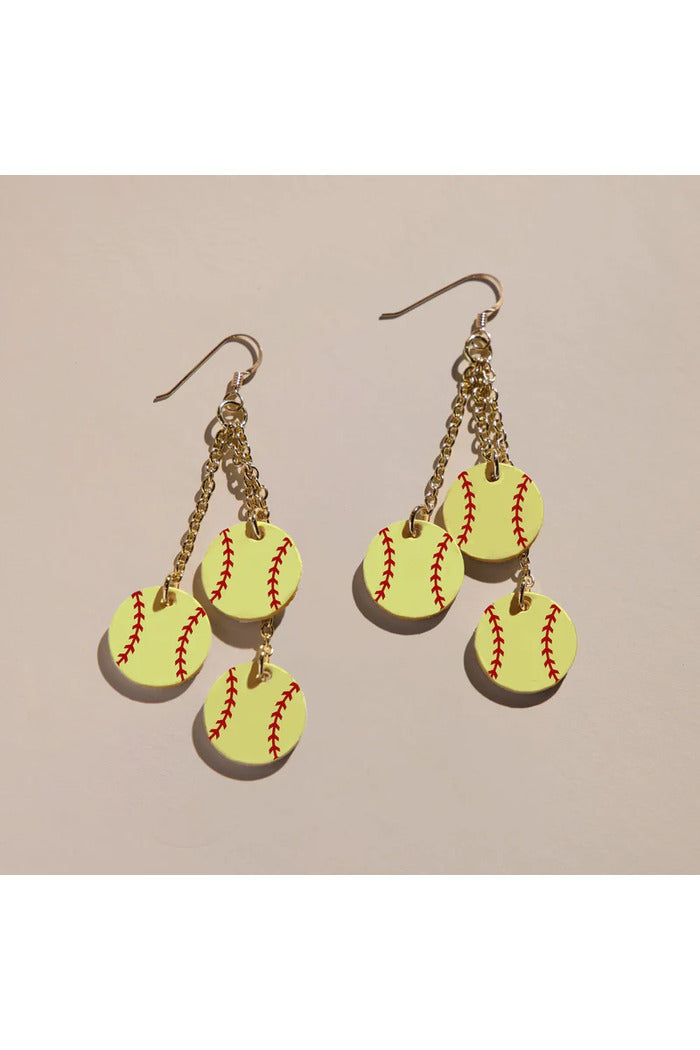Slugger Softball Earrings