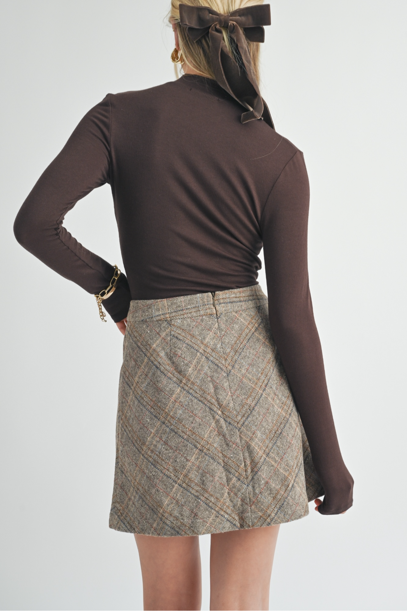 MOCK NECK KNIT TOP