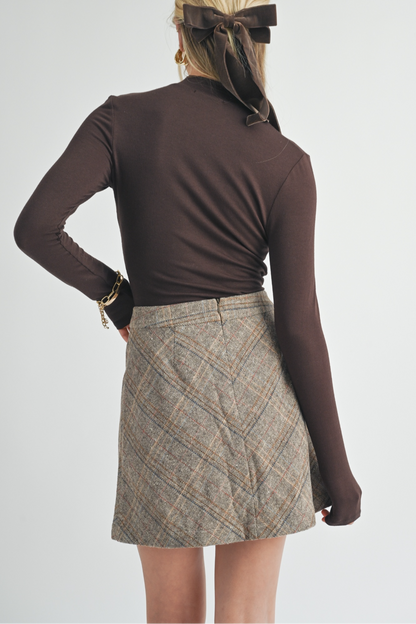 MOCK NECK KNIT TOP