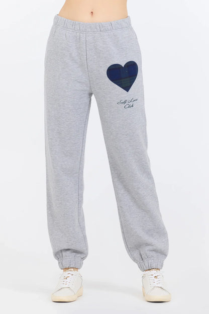 Fleece Jogger w/ Patch & Emb