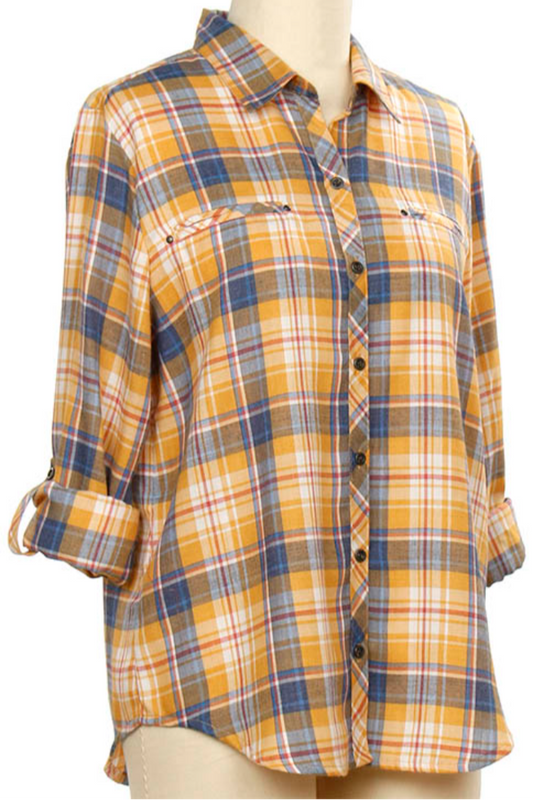 L/S YD Plaid Shirt