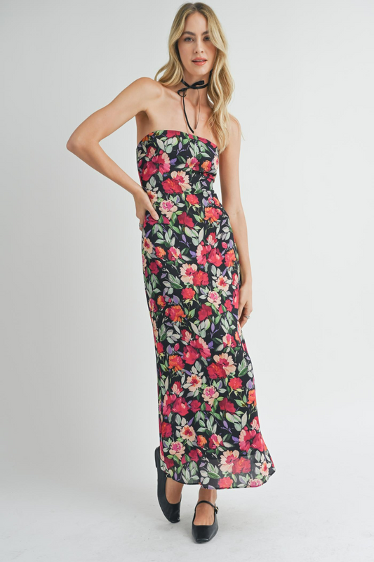 Midi Dress with Side Slit