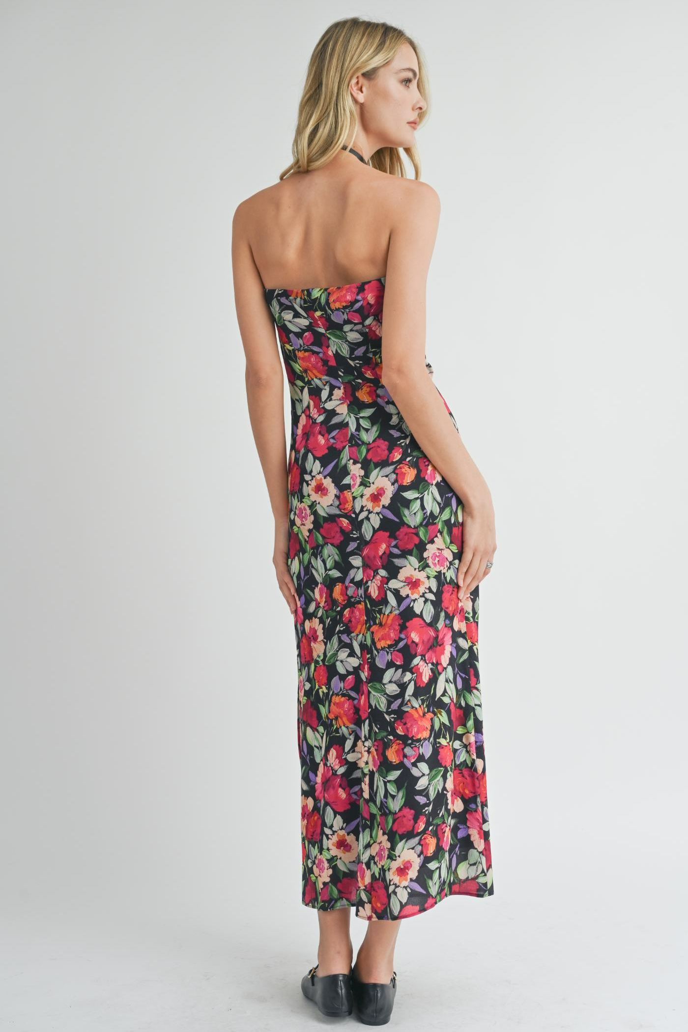 Midi Dress with Side Slit
