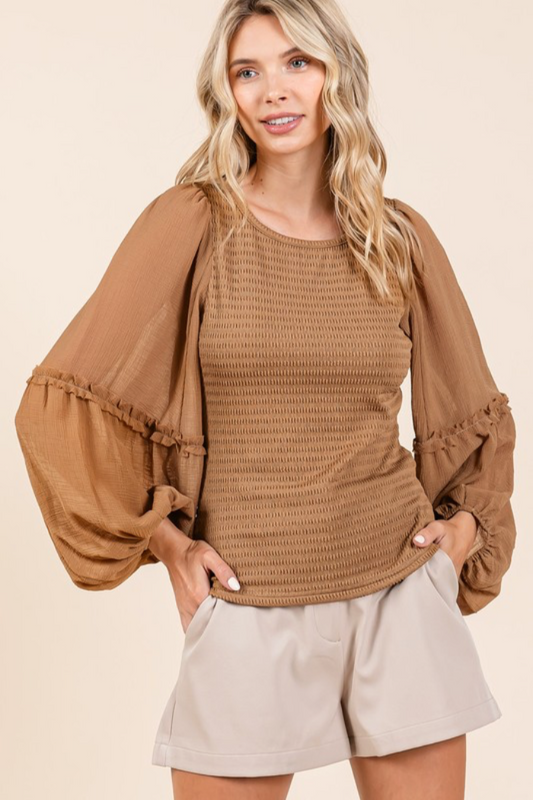 Chiffon Sleeve Top