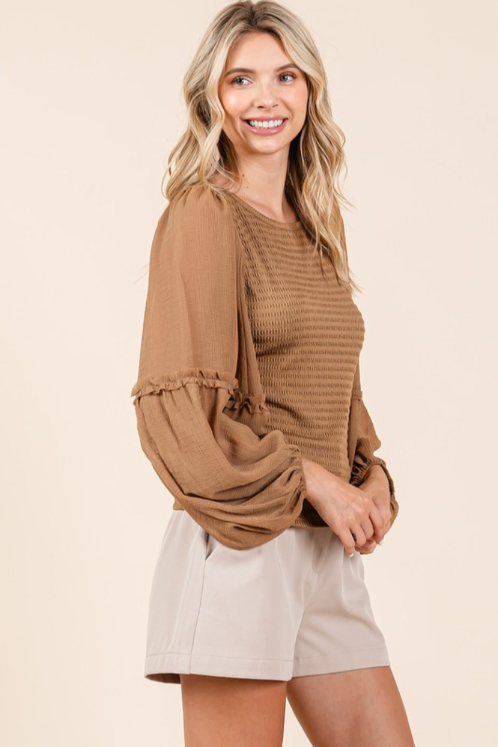 Chiffon Sleeve Top