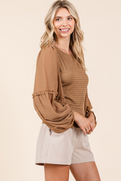 Chiffon Sleeve Top
