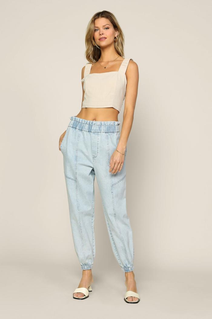 Smocked Crop Top