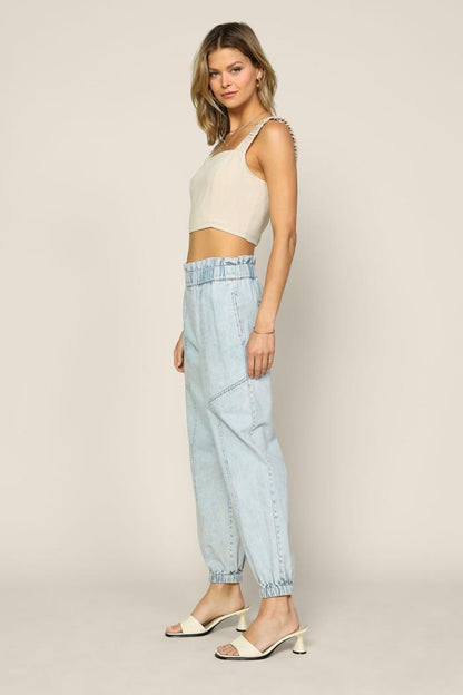 Smocked Crop Top