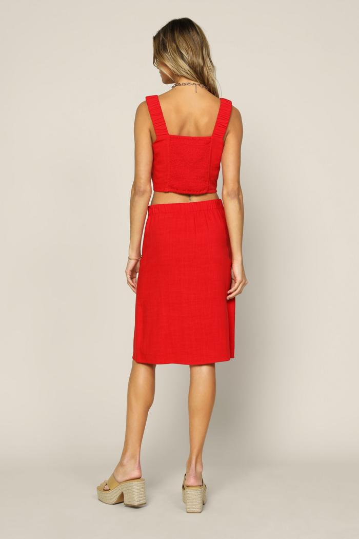 Smocked Crop Top