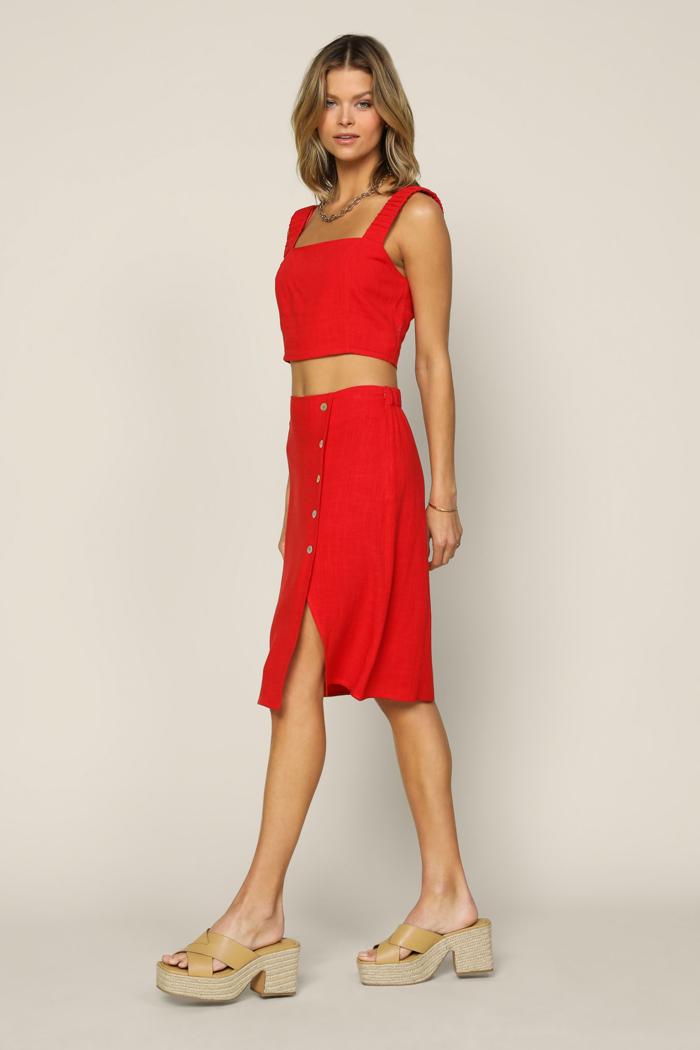 Smocked Crop Top
