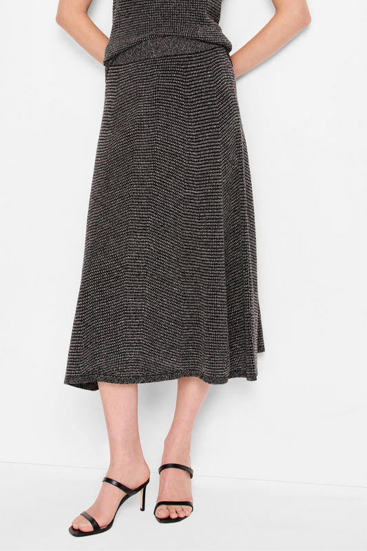 Pixel Knit Skirt - Neutral Multi