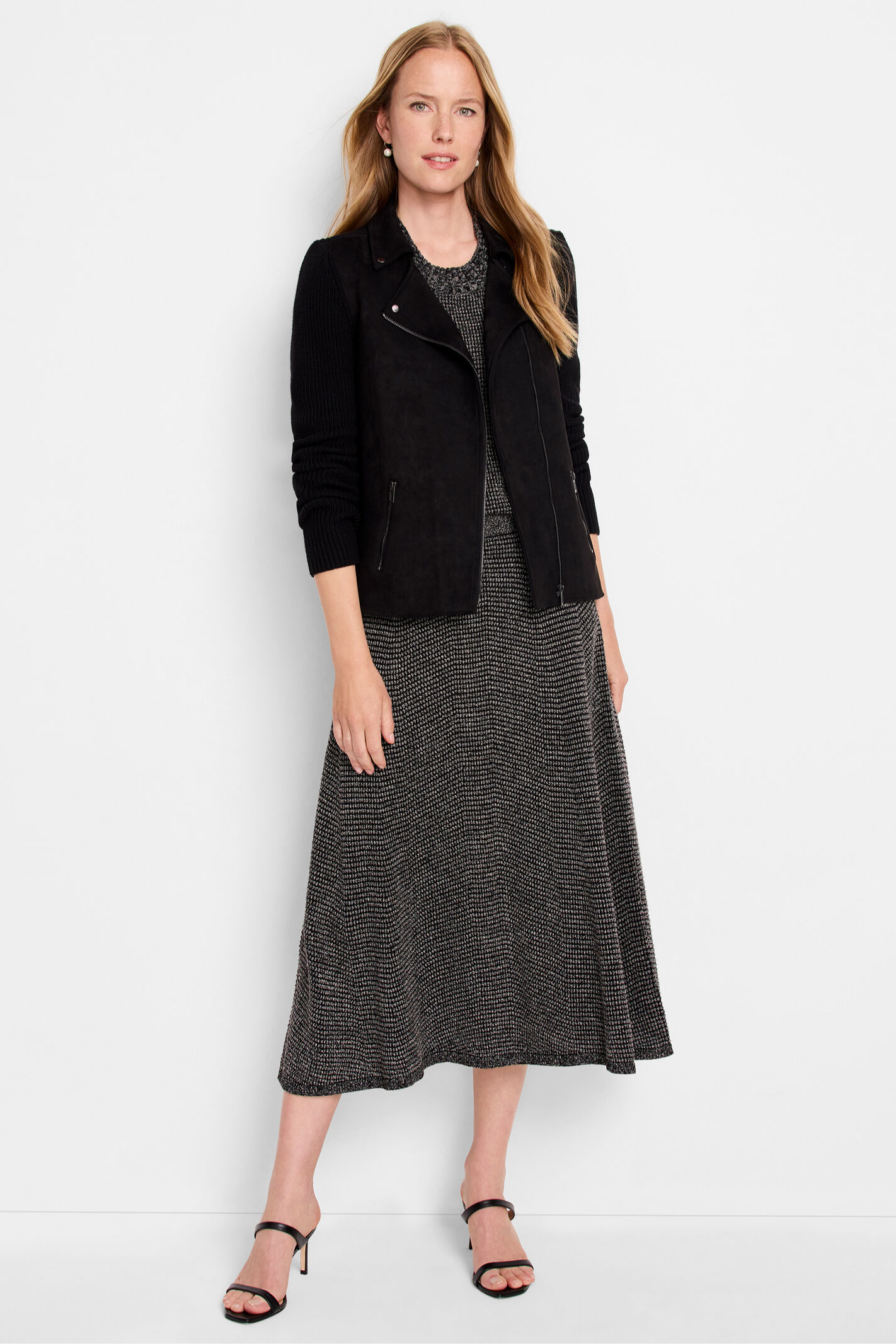 Pixel Knit Skirt - Neutral Multi