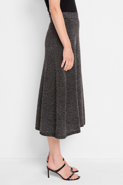 Pixel Knit Skirt - Neutral Multi