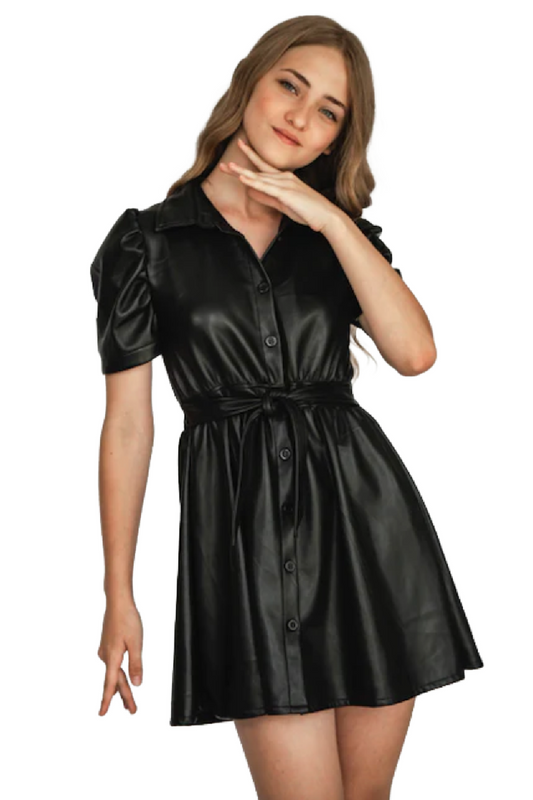 Puffed Sleeve Dress