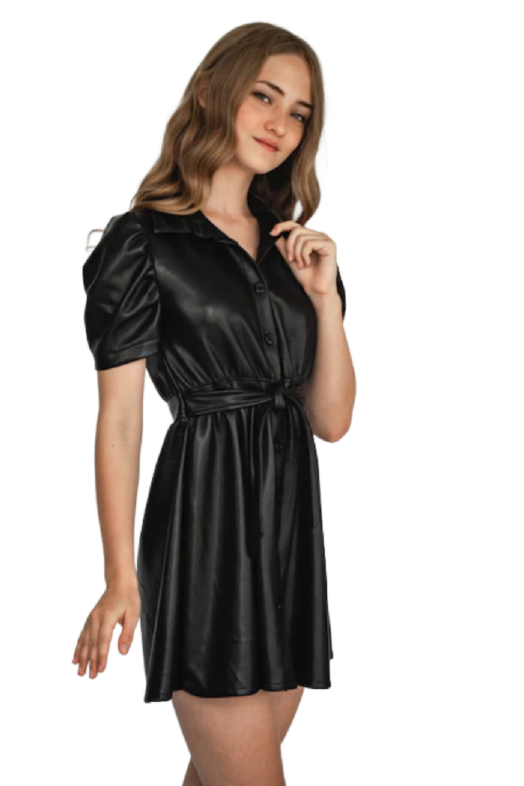 Puffed Sleeve Dress